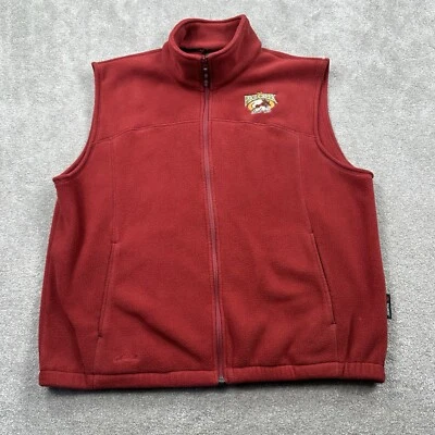 Chaleco de vellón con cremallera Cabela's para hombre talla XL rojo Pike Creek Polartec Foto 1 de 4
