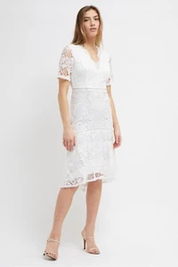 white lace dress size 8 - Picture 1 of 3