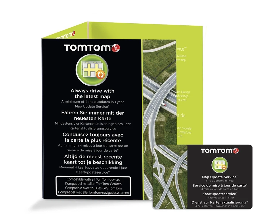 TomTom 1 Jahr Map Update Neuste Karten für mobile* TomTom Navigationsgeräte NEU - Image 1 of 1