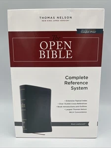 The Open Bible • NKJV • Black Leathersoft • Comfort Print • Brand New!!! - Bild 1 von 4