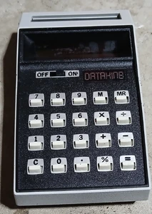 Vintage DATAKING LC-800 Taschenrechner FÜR TEILE REPARATUR WIE BESEHEN ** (Lichtfunktionen) ** - Bild 1 von 16