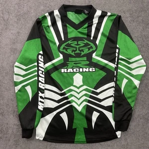Camiseta deportiva de motocross MTX para niños talla grande verde/negro camisa de carreras de motociclista - Imagen 1 de 8