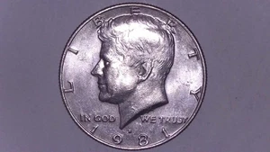 1981-D Kennedy Half Dollar AU DDO Doubling Raw - Picture 1 of 9