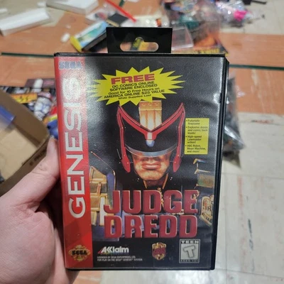 Judge Dredd Sega Genesis, 1995 CIB w Manual – Tested - Image 1 of 4