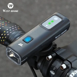 Intelligent Light Sensing Bike Front Light 400 Lumen Portable Cycling - Picture 1 of 15