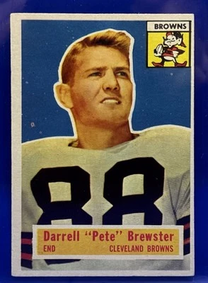 1956 TOPPS FOOTBALL DARRELL "PETE" BREWSTER CLEVELAND BROWNS #21 - Image 1 of 2