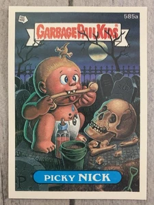 Garbage Pail Kids GPK 15th Series Picky Nick Card 585a - Picture 1 of 2