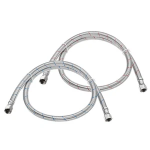 2-Pack 35" Faucet Hose Connector, 9/16" x 9/16" Female Thread Connector - Picture 1 of 6