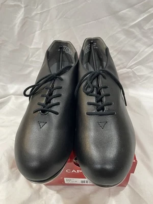 Zapatos Capezio Tap para mujer, punta Toc Tac, cuero negro encaje bloque tacones talla 8,5 W Foto 1 de 4