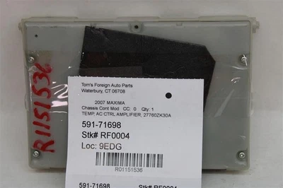 Used A/C Temperature Control Module fits: 2007 Nissan Maxima Temperature AC cont - Imagem 1 de 4