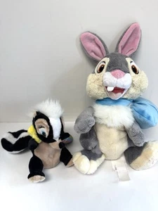 Disney Store THUMPER EASTER Bow 9” & FLOWER Convertible EGG BAMBI LOT - Picture 1 of 10