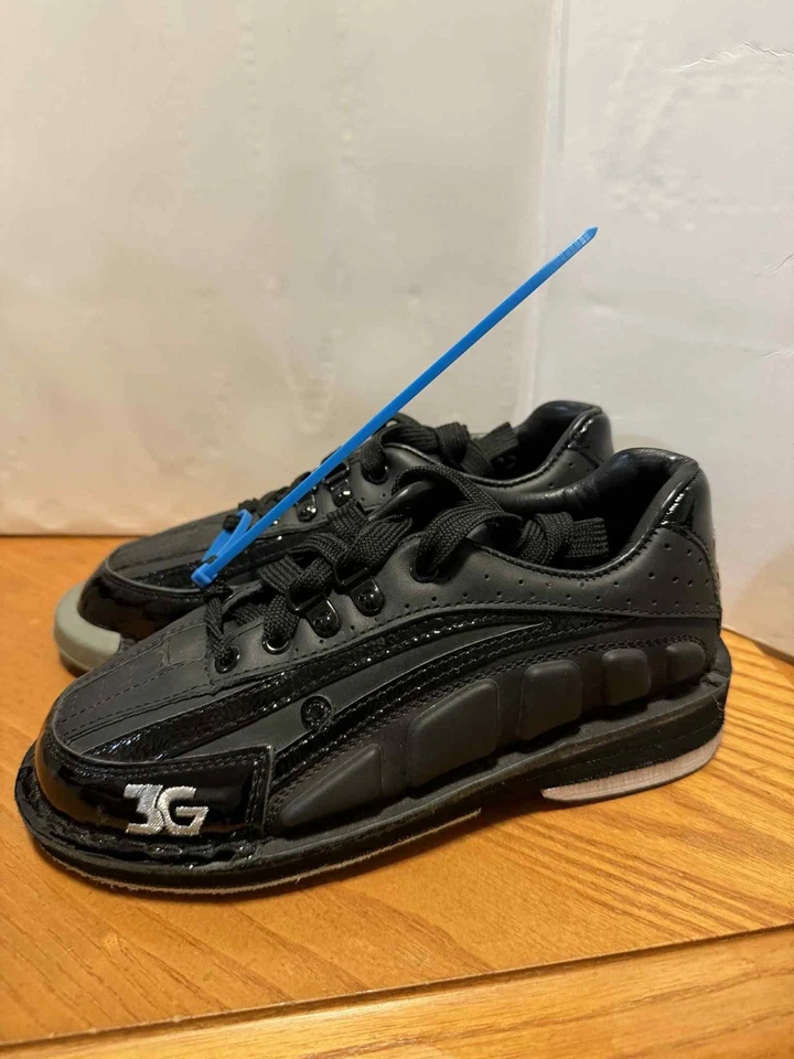 3G Men's Bowling Shoes Men’s 4 Black - Image 1 of 4