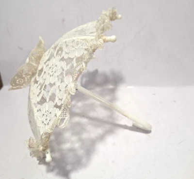 Винтажная детская кукла-зонтик с цветочным кружевом 8 дюймов - Изображение 1 из 4