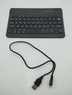 Tastatur Klein Bluetooth Drahtlos Dünn 7 zoll für Androide/OS/Win Aluminiumleg. - Bild 1 von 4