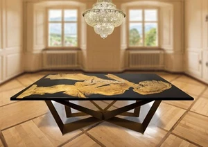 Epoxy Dining Custom Resin Table Top Home & Office Furniture Resin Acacia Decors - Picture 1 of 9