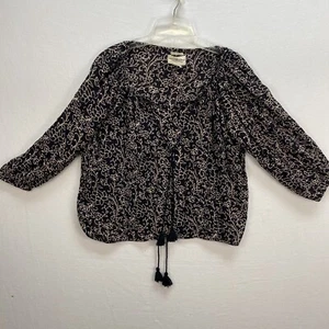 Denim & Supply Ralph Lauren RL Boho Womens Size XS Top Blouse Peasant Floral - Picture 1 of 24