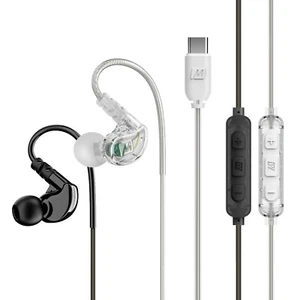 Auriculares con cable USB-C MEE audio M6 Sport con cable de memoria - Imagen 1 de 15