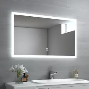 LED Badspiegel Mit Beleuchtung Wandspiegel Badezimmerspiegel Lichtspiegel EMKE - Bild 1 von 18