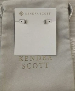 Kendra Scott Austin Silver Stud Earrings NEW - Picture 1 of 1