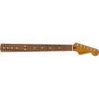 Fender Roasted Maple Stratocaster Guitar Neck, 12", Pau Ferro, Flat Oval Shape
