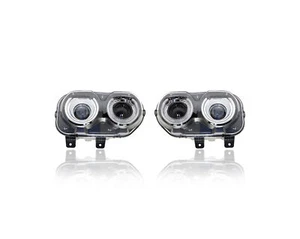 Par de faros halógenos para CH2503267 15-18 Dodge Challenger DRL sin iluminación. NSF - Imagen 1 de 2
