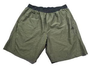 Adidas Mens Size 2XL Green Climacool Training Workout Gym Polyester blend shorts - Picture 1 of 12