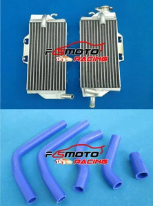 Aluminum Radiator & BLUE Hose For HONDA CR125 CR125R CR 125 R 2005 2006 2007 - Picture 1 of 10