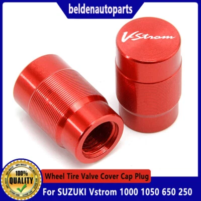 CNC For SUZUKI Vstrom 1000 1050 650 250 Tire Valve Stem Cover Cap Plug - Image 1 of 4