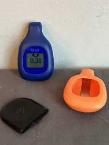 Fitbit Zip Wireless Activity Tracker Neu Akku blau und orange Abdeckung - Bild 1 von 4