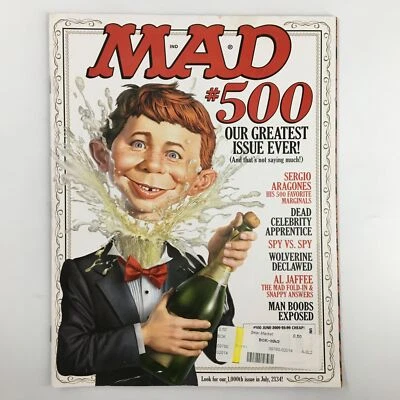 Mad Magazine June 2009 No. 500 Dead Celebrity Apprentice FN Fine 6.0 Foto 1 de 3
