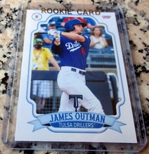 JAMES OUTMAN 2021 Choice Tulsa Drillers SP Rookie Card RC Dodgers Grand Slam🔥$$