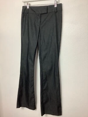 Kenneth Cole New York wome 裤板灰色 8 英寸上升 尺寸 2 宽腿浅光泽 — 第 1/4 张图片