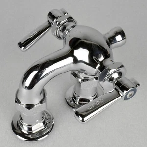 Chicago Faucets Co Wall Mounted Commercial Faucet Model 225 Chrome Brass - Picture 1 of 12