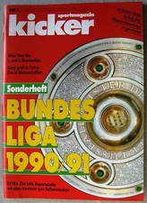 kicker Sonderheft Bundesliga 1990/1991, 90/91  (top Zustand)