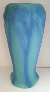 Van Briggle Art Pottery Turquoise Matte Vase, Large 10 1/2" Tall, Circa 1920s - Picture 1 of 7