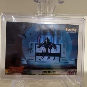 Rebellion #8  Mewtwo Strikes Back Blue Logo Topps Pokemon Card - Picture 1 of 2
