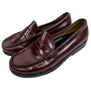 Sperry Top-Sider Boys Leather Loafers Penny Shoes Brown Colton Slip-On 4W - Picture 1 of 12