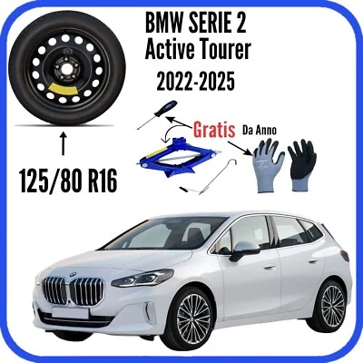 Platzsparend Notrad 16 " Für BMW Serie 2 Active Tourer Cric Handschuhe Schrauber - Bild 1 von 4