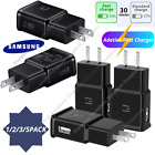 1-5 Bulk Lot Adaptive Fast Usb Power Adapter Us Wall Charger For Samsung Andriod