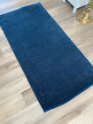 R2165 Wspaniały niebieski tybetański dywan medytacyjny 2,4' X 4,6' Ręcznie tkany w Nepalu