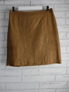 Gorman womens leather skirt soft brown 12 winter 13 lined - Picture 1 of 11