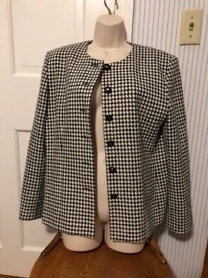 Pendleton Chaqueta a Cuadros Pata de Gallo Blanco y Negro, 8 Foto 1 de 3