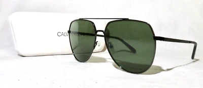 Gafas de sol Calvin Klein CK20124S, 59-14-145 Gunmetal Negro Piloto Aviador marcos Foto 1 de 4