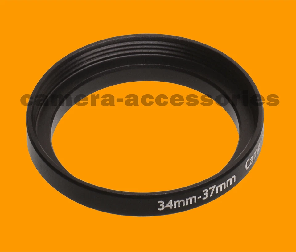 34mm to 37mm 34-37 Stepping Step Up Filter Ring Adapter 34-37mm 34mm-37mm (UK) - Image 1 of 1