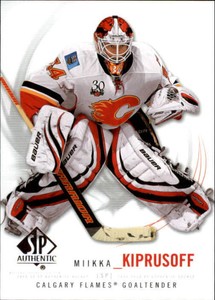 2009-10 SP Authentic Calgary Flames Hockey Card #24 Miikka Kiprusoff