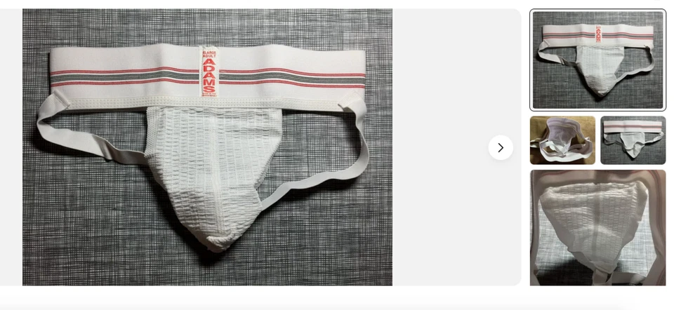 Ropa interior ADAMS VINTAGE AÑOS 90 JOCKSTRAP JOG GIMNASIO NATACIÓN (🍆) Se adapta a 34" 36" 38" 40" Foto 1 de 3