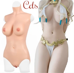 Silicone FullBodySuit C/D/E/G Cup Breast Forms Transgender Crossdresser DE Stock - Bild 1 von 23