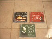 CLASSIC FM-Collector's CD's-Promo-Lot Of 3-Romantic Cello-Elgar's Finest-1995-UK