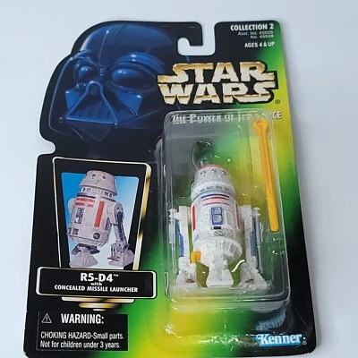 Kenner Star Wars 1996 Power of the Force R5-D4 Action Figure Green Card NEW - Image 1 of 4