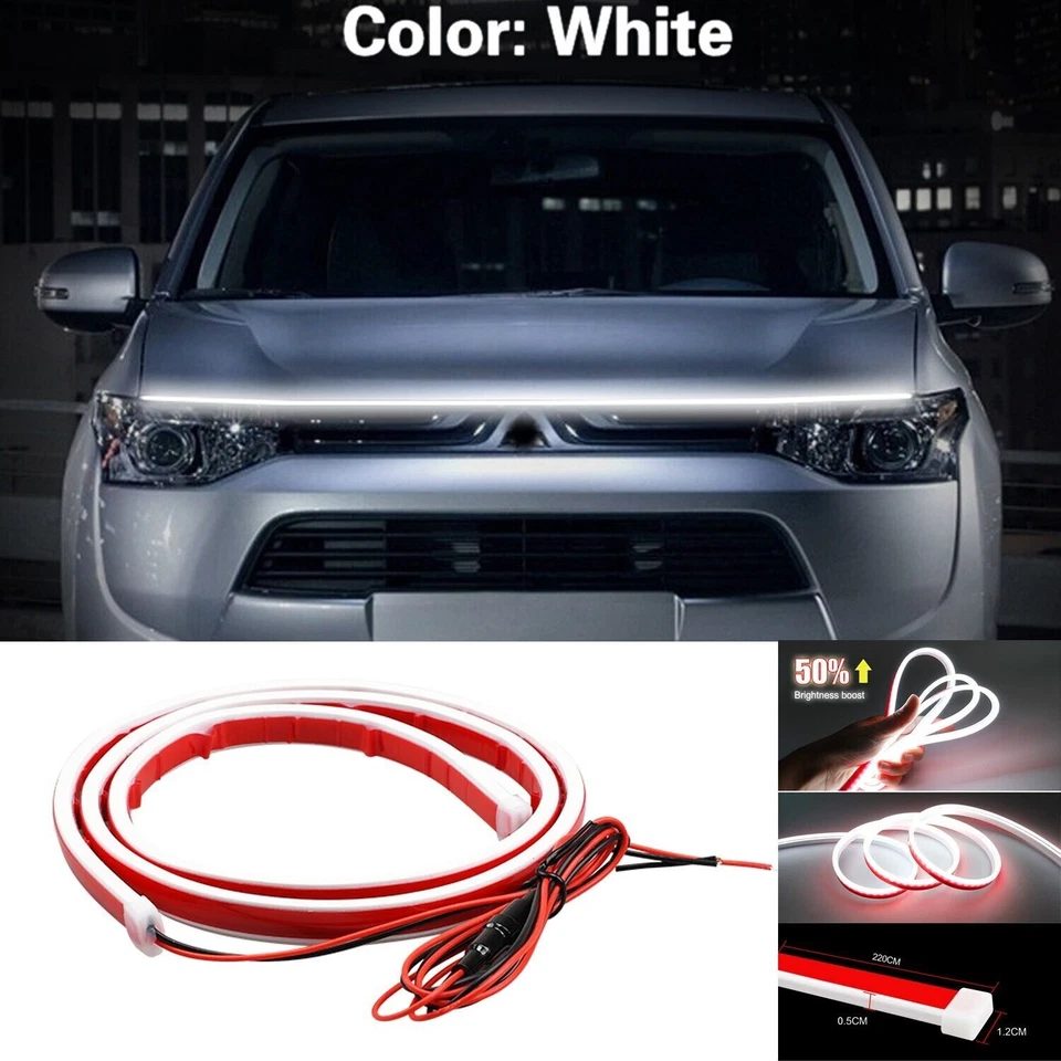 Lámpara de ambiente LED dinámica de 86" con tira de capó para Mitsubishi Outlander Foto 1 de 4